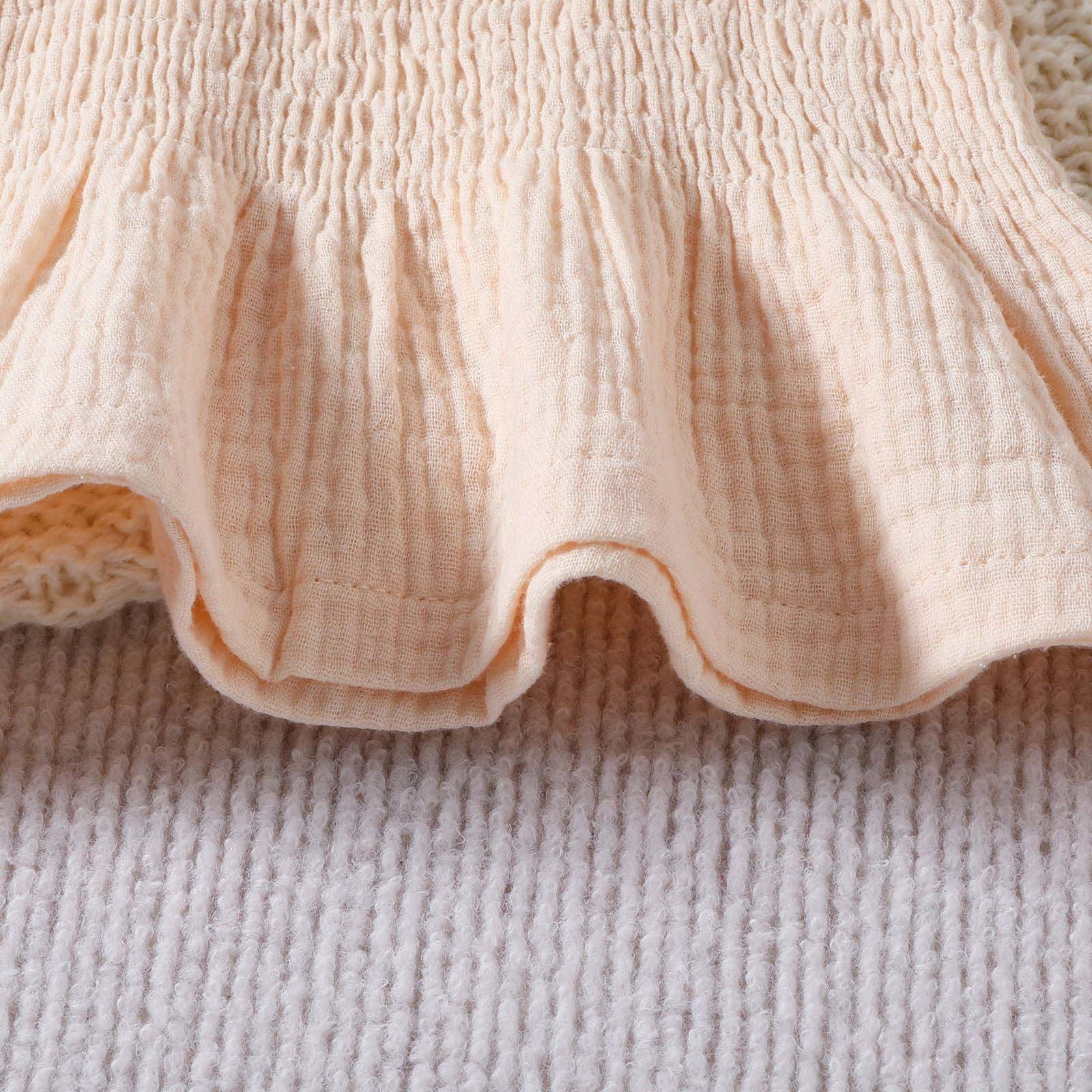 Girls Summer Outfits Baby Girl Clothes Baby Solid Color Sleeveless Camisole Linen Pants Set