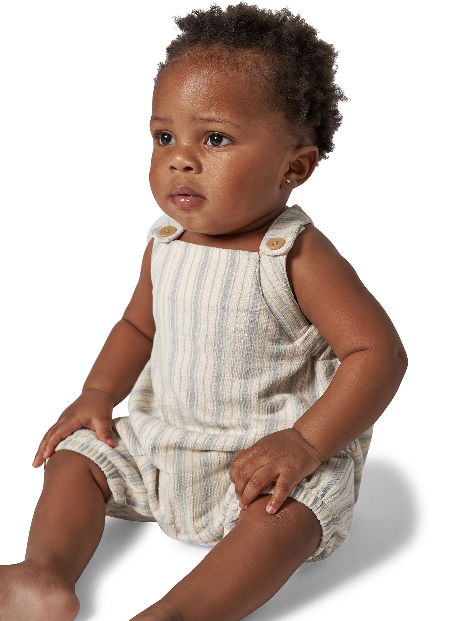 Modern Moments by Gerber Baby Boy Sleeveless Romper, Sizes 0/3 Months - 24 Months