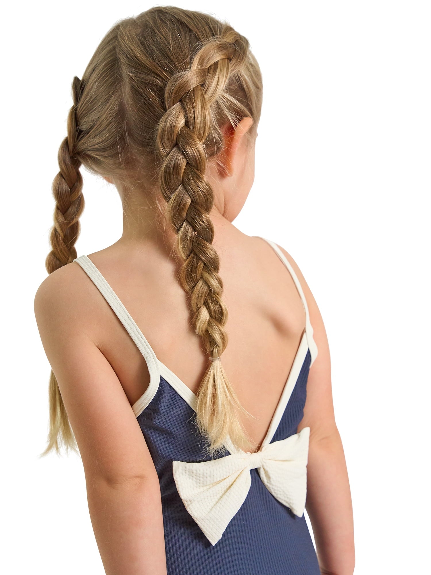 Modern Moments by Gerber Baby and Toddler Girl One-Piece Swimsuit with Bows, 0/3M-5T