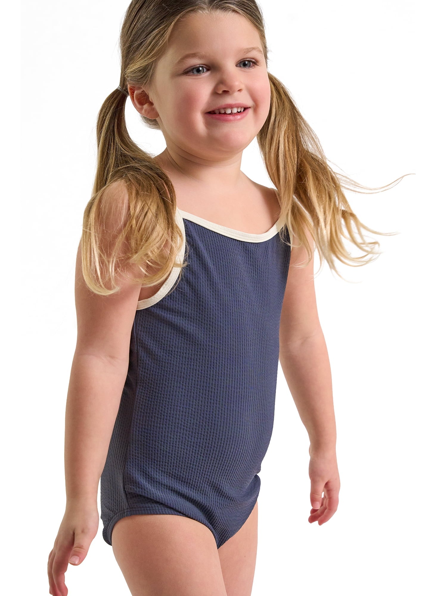Modern Moments by Gerber Baby and Toddler Girl One-Piece Swimsuit with Bows, 0/3M-5T