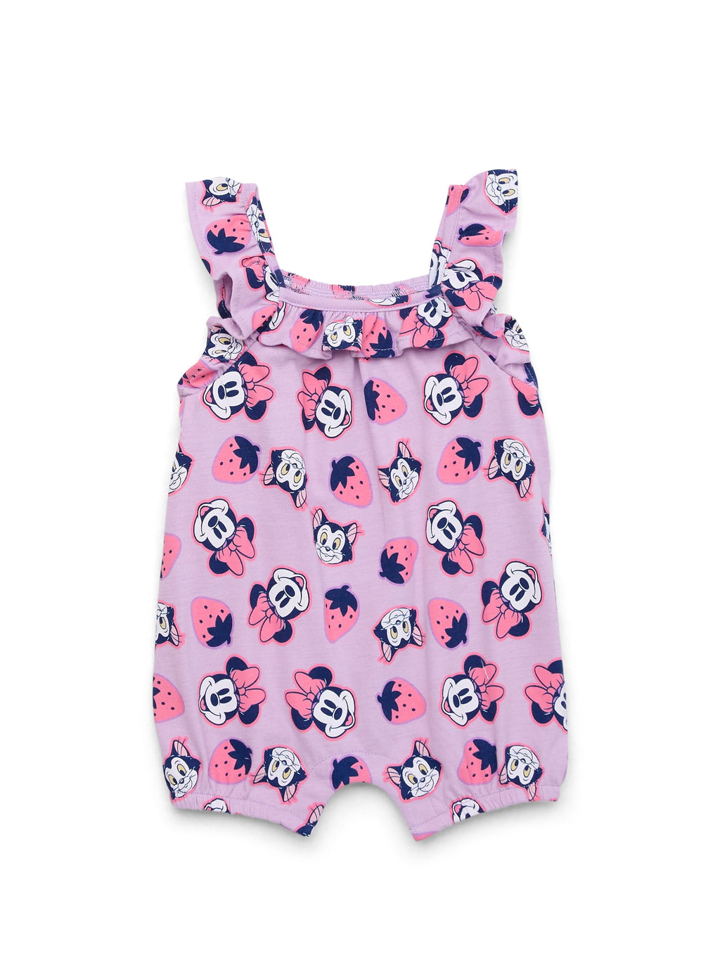 Minnie Mouse Baby Girls Romper Set, 2-Pack, Sizes 0-24 Months