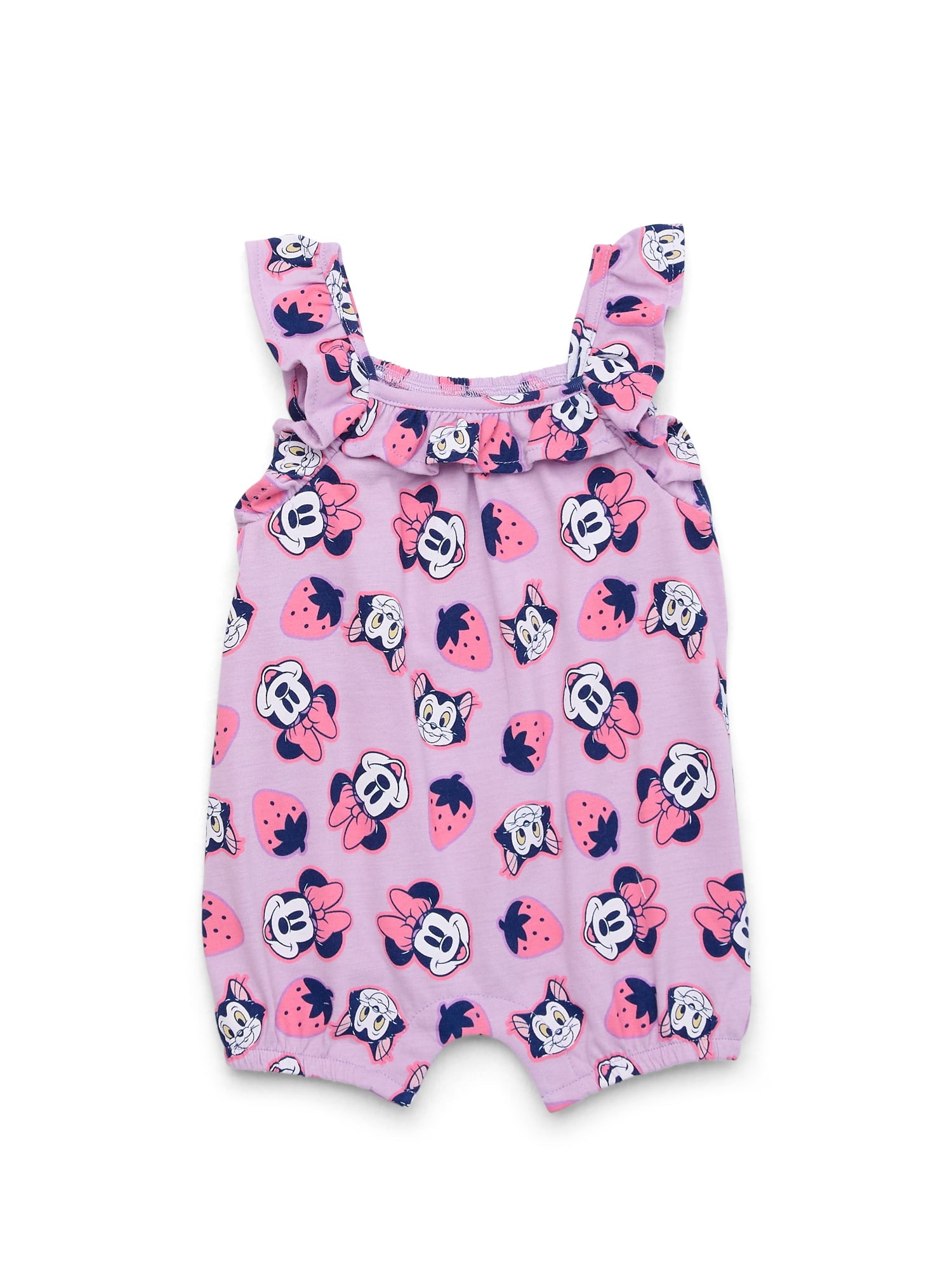 Minnie Mouse Baby Girls Romper Set, 2-Pack, Sizes 0-24 Months