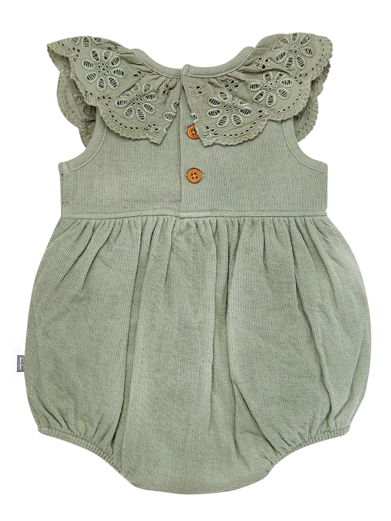 Modern Moments by Gerber Baby Girl Cotton Ruffle Novelty Lace Bubble Romper, Sizes 0/3 Months - 24 Months