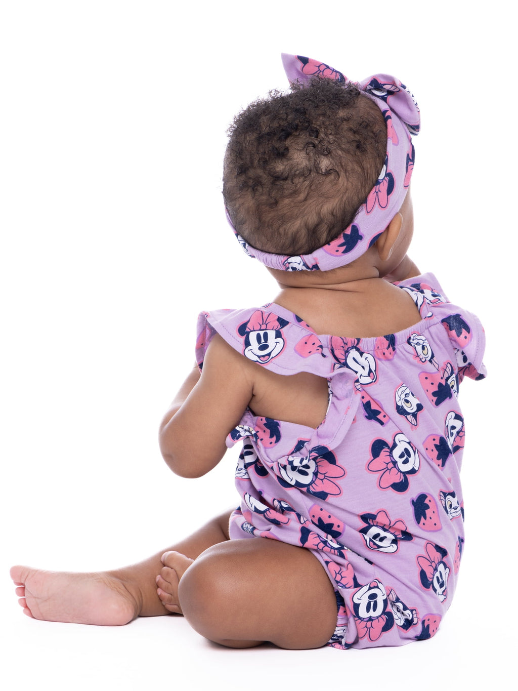 Minnie Mouse Baby Girls Romper Set, 2-Pack, Sizes 0-24 Months