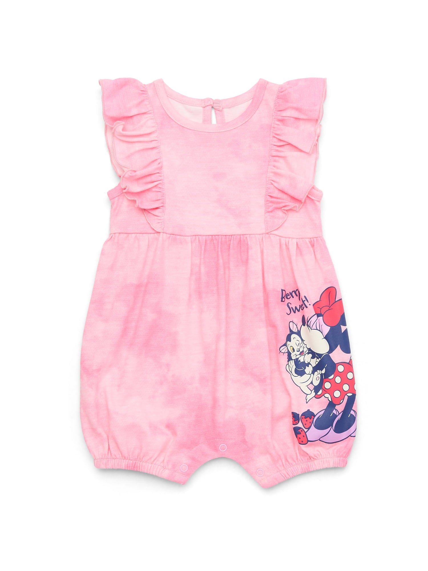 Minnie Mouse Baby Girls Romper Set, 2-Pack, Sizes 0-24 Months