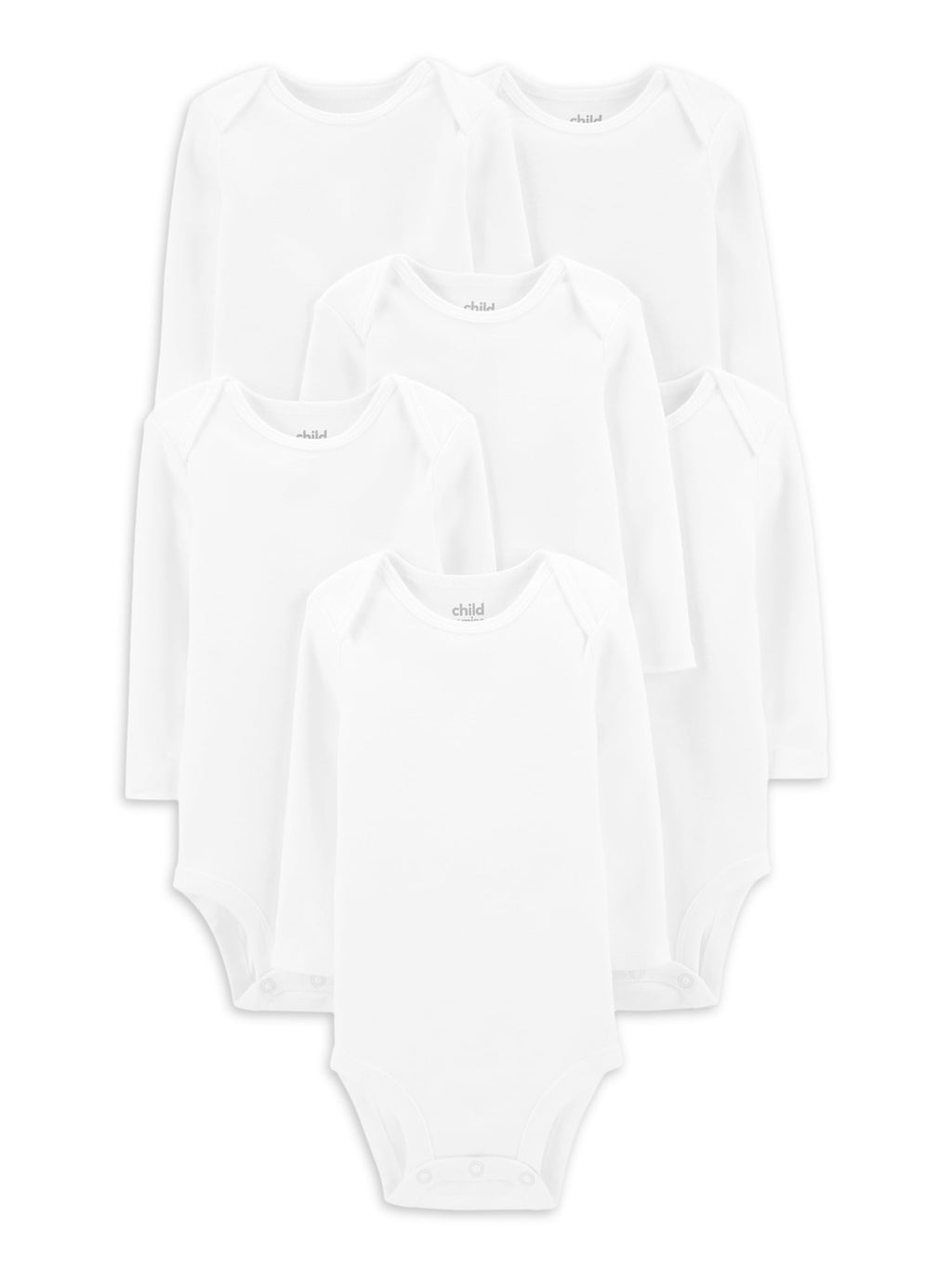 Carter's Child of Mine Baby Unisex Short Sleeve Bodysuits, 6-Pack, Sizes Preemie-24 Months