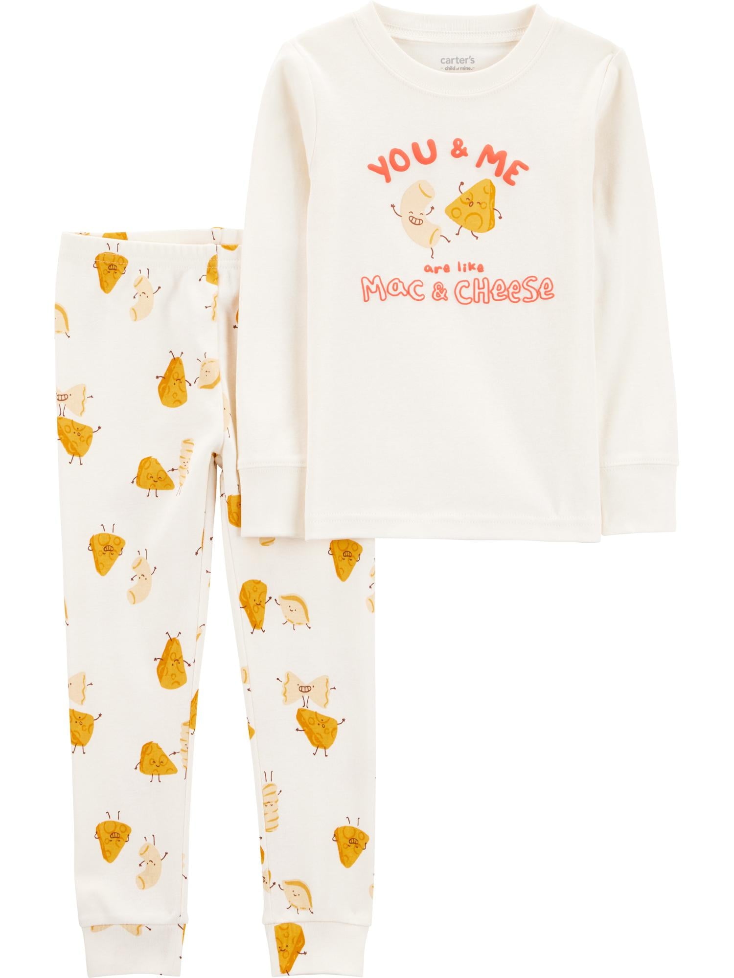 Carter's Child of Mine Toddler Boys or Girls Long Sleeve Top and Pants Pajama Set, 2-Piece, Sizes 12M-5T