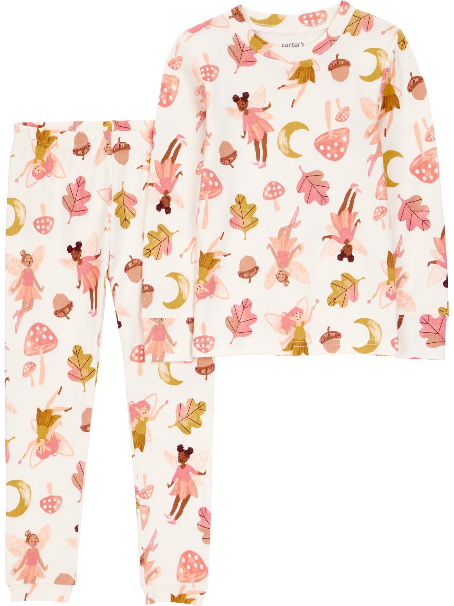 Carter's Child of Mine Toddler Boys or Girls Long Sleeve Top and Pants Pajama Set, 2-Piece, Sizes 12M-5T