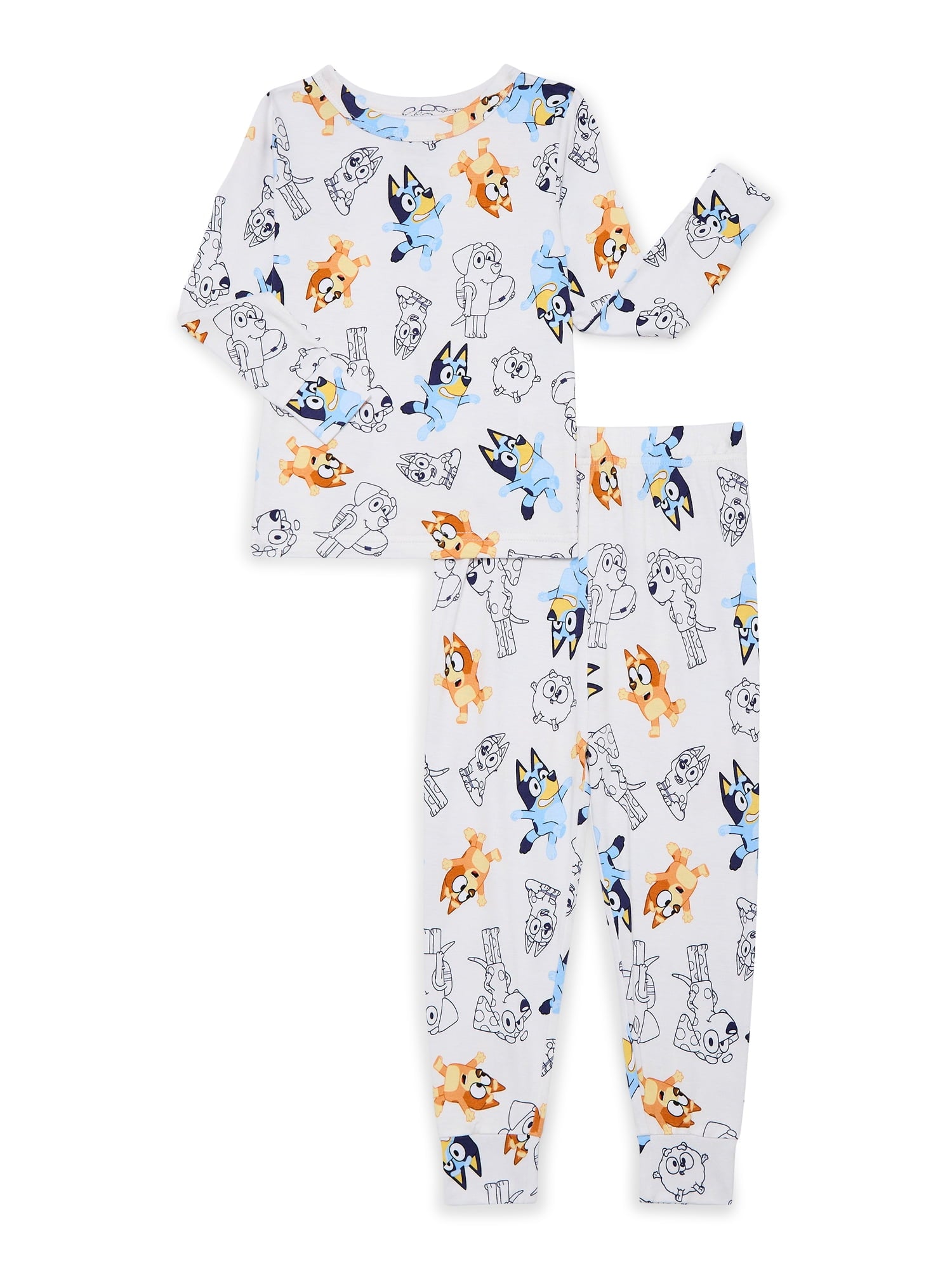 Disney Minnie Mouse Toddler Girls Long Sleeve Top and Pants Sleepwear Set, 2-Piece, Sizes 12M-5T