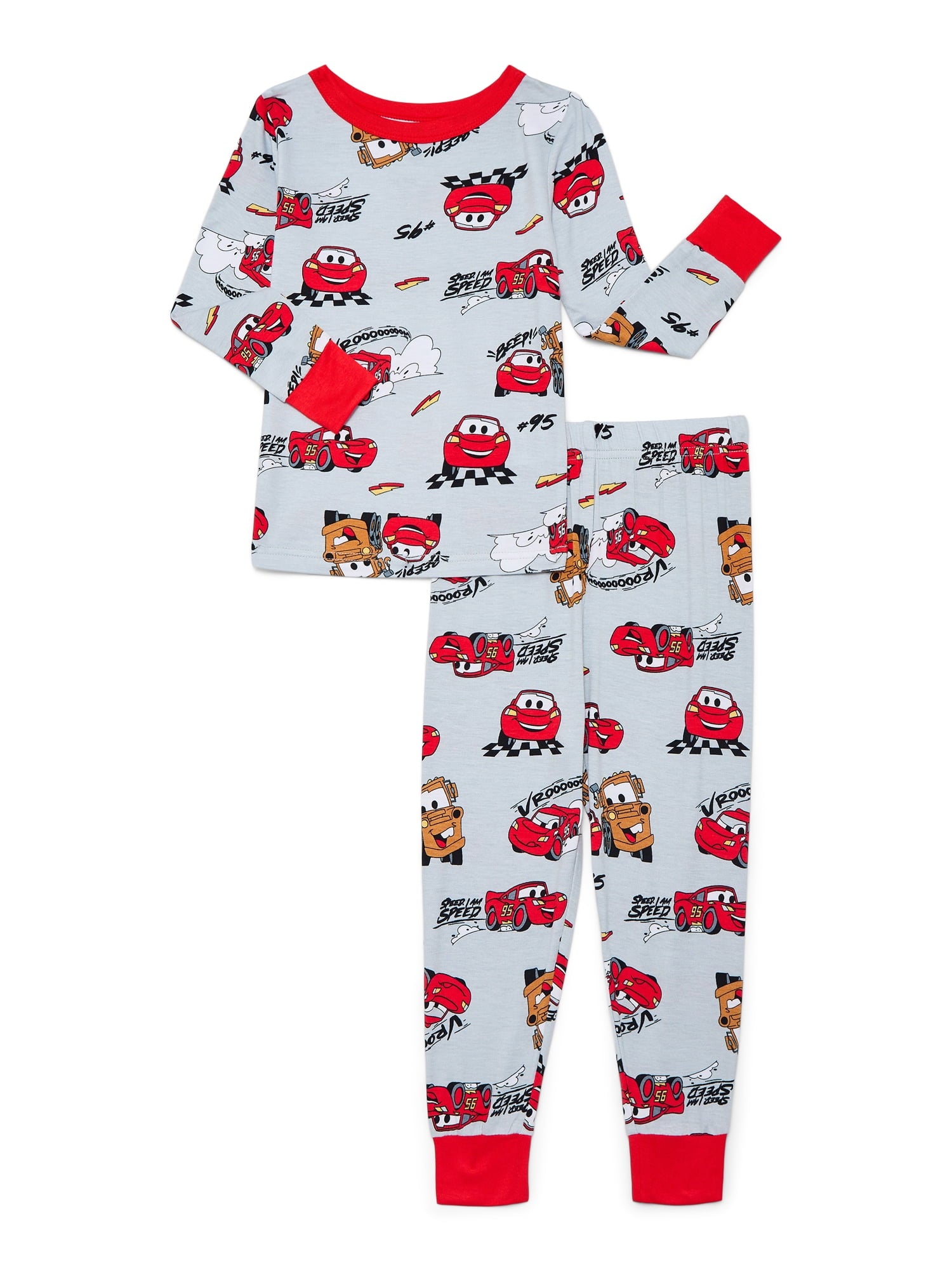 Disney Minnie Mouse Toddler Girls Long Sleeve Top and Pants Sleepwear Set, 2-Piece, Sizes 12M-5T