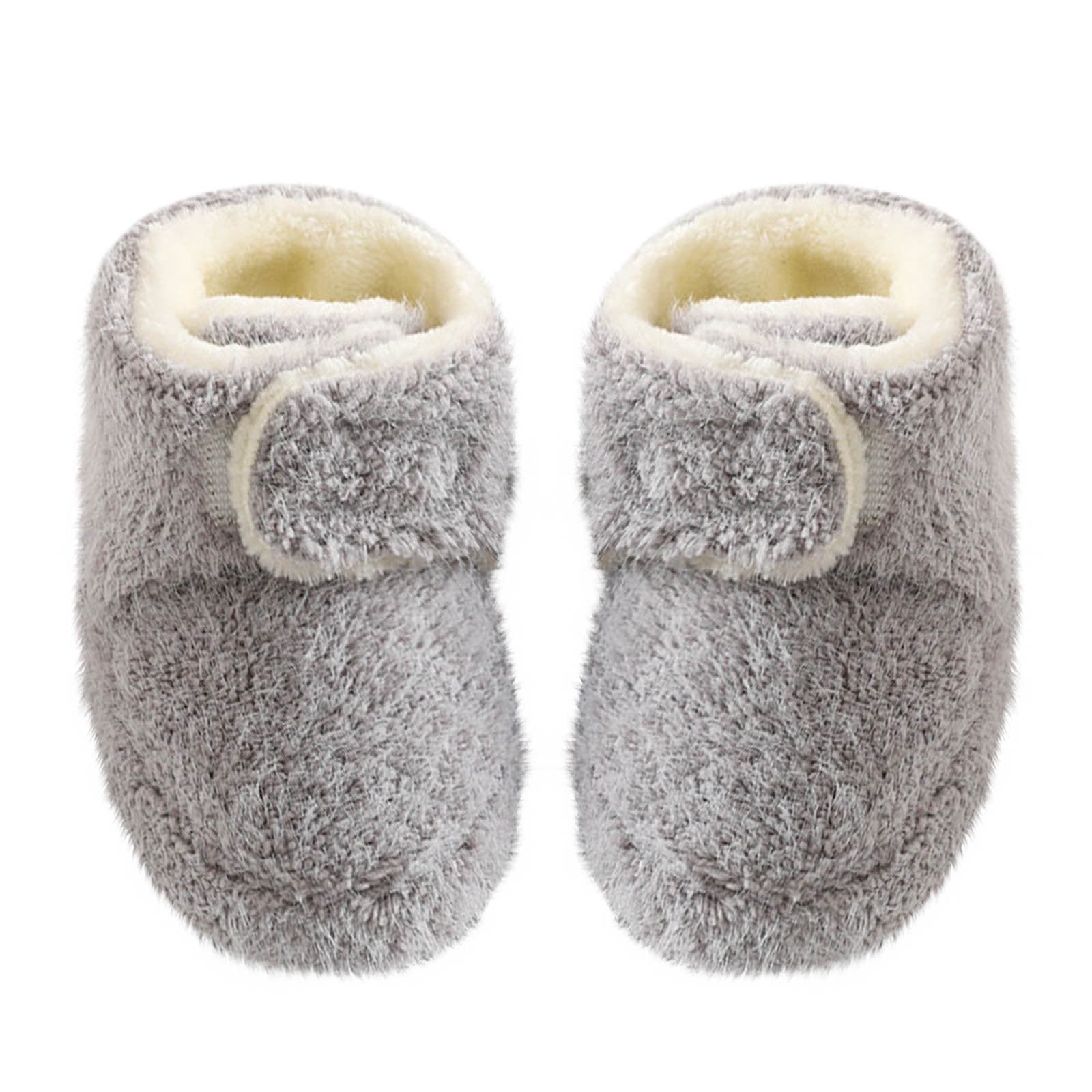 FAIWAD Baby Infants Girls Boys Fleece Warm Sock Shoes Toddlers Solid Color Winter House Slipper Shoes
