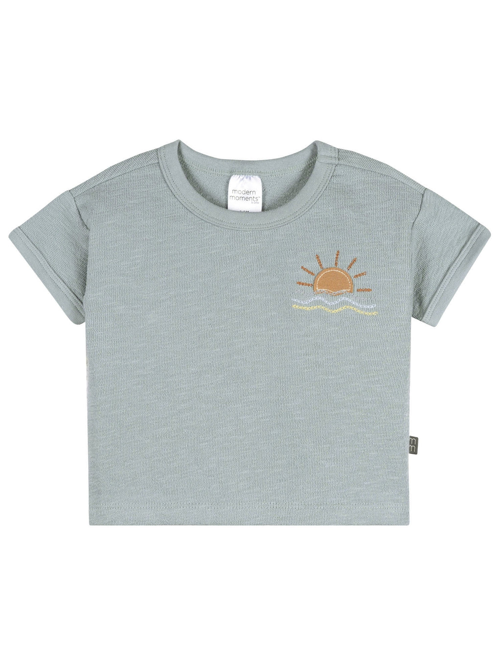 Modern Moment by Gerber Baby Boy Organic Short Sleeve Top, Sizes 0/3 Months - 24 Months