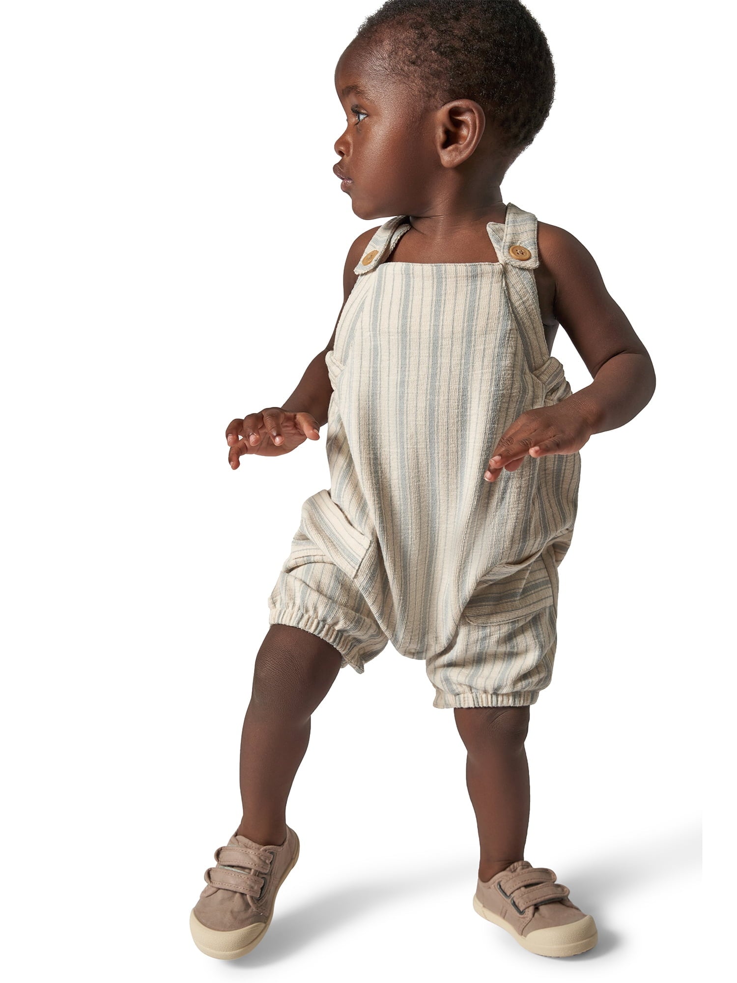 Modern Moments by Gerber Baby Boy Sleeveless Romper, Sizes 0/3 Months - 24 Months