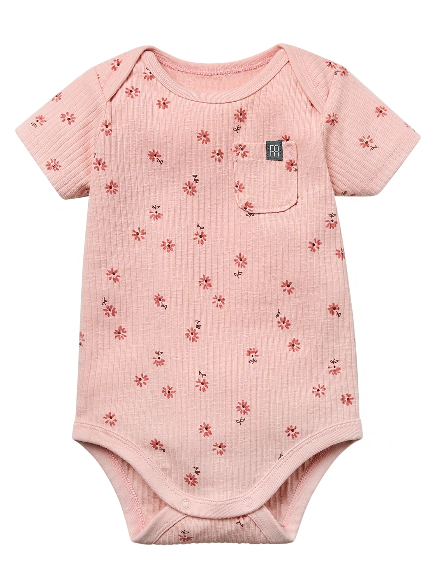 Modern Moments by Gerber Baby Neutral Organic Short Sleeve Bodysuit, Sizes 0/3 Months - 24 Months