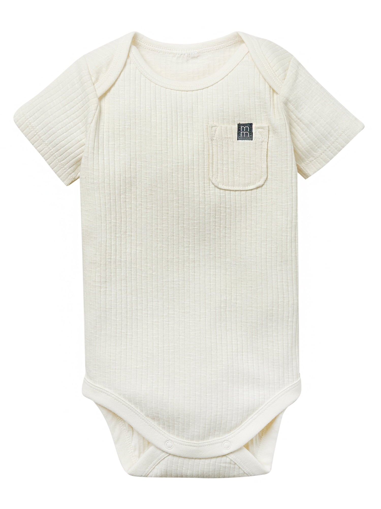 Modern Moments by Gerber Baby Neutral Organic Short Sleeve Bodysuit, Sizes 0/3 Months - 24 Months