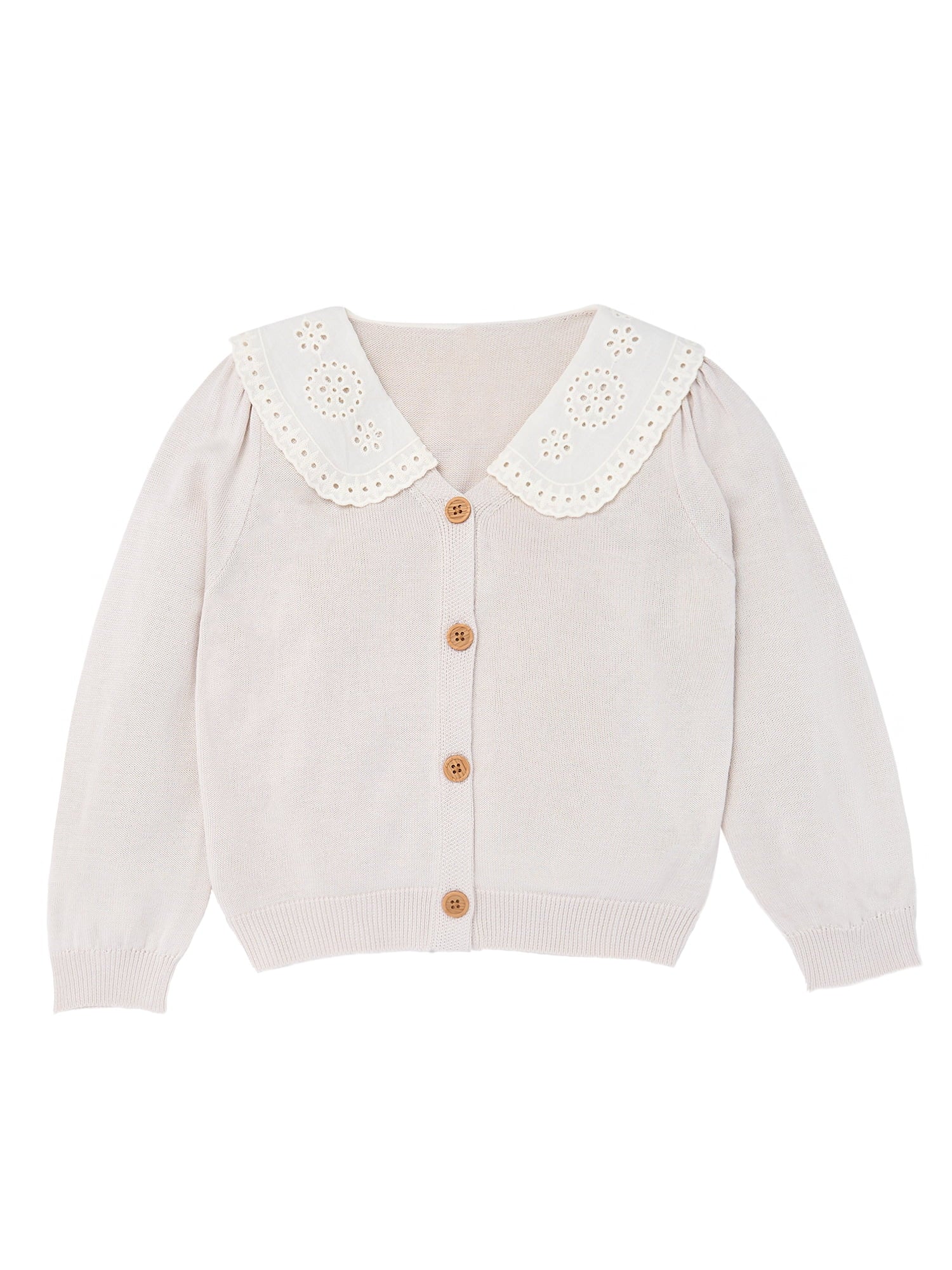 Modern Moments by Gerber Toddler Girl Puff Sleeve Sweater, Sizes 12M-5T