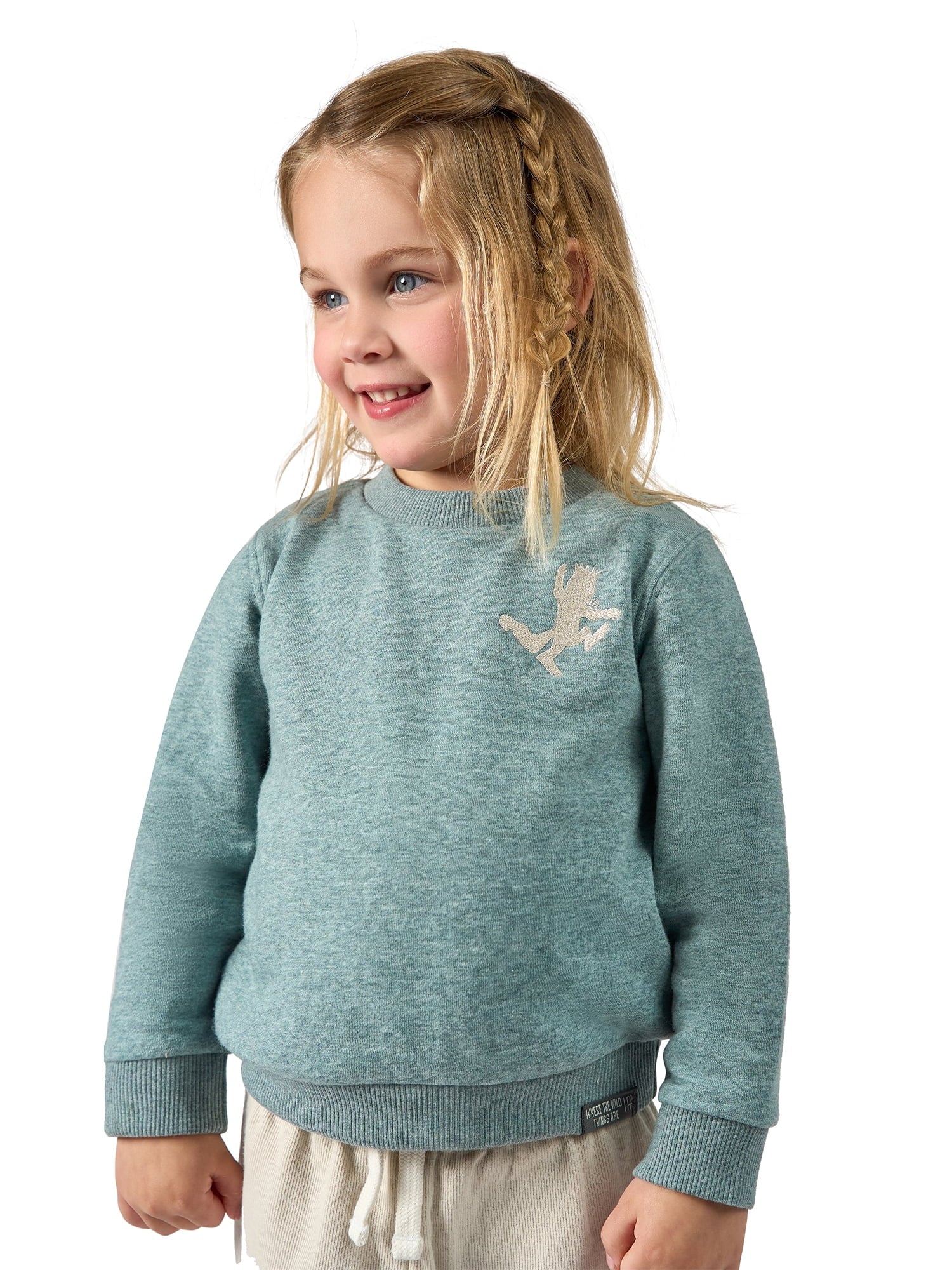 Modern Moments x Where the Wild Things Are Baby and Toddler Neutral Elevated Sweatshirt, Sizes 0/3 Months - 5T