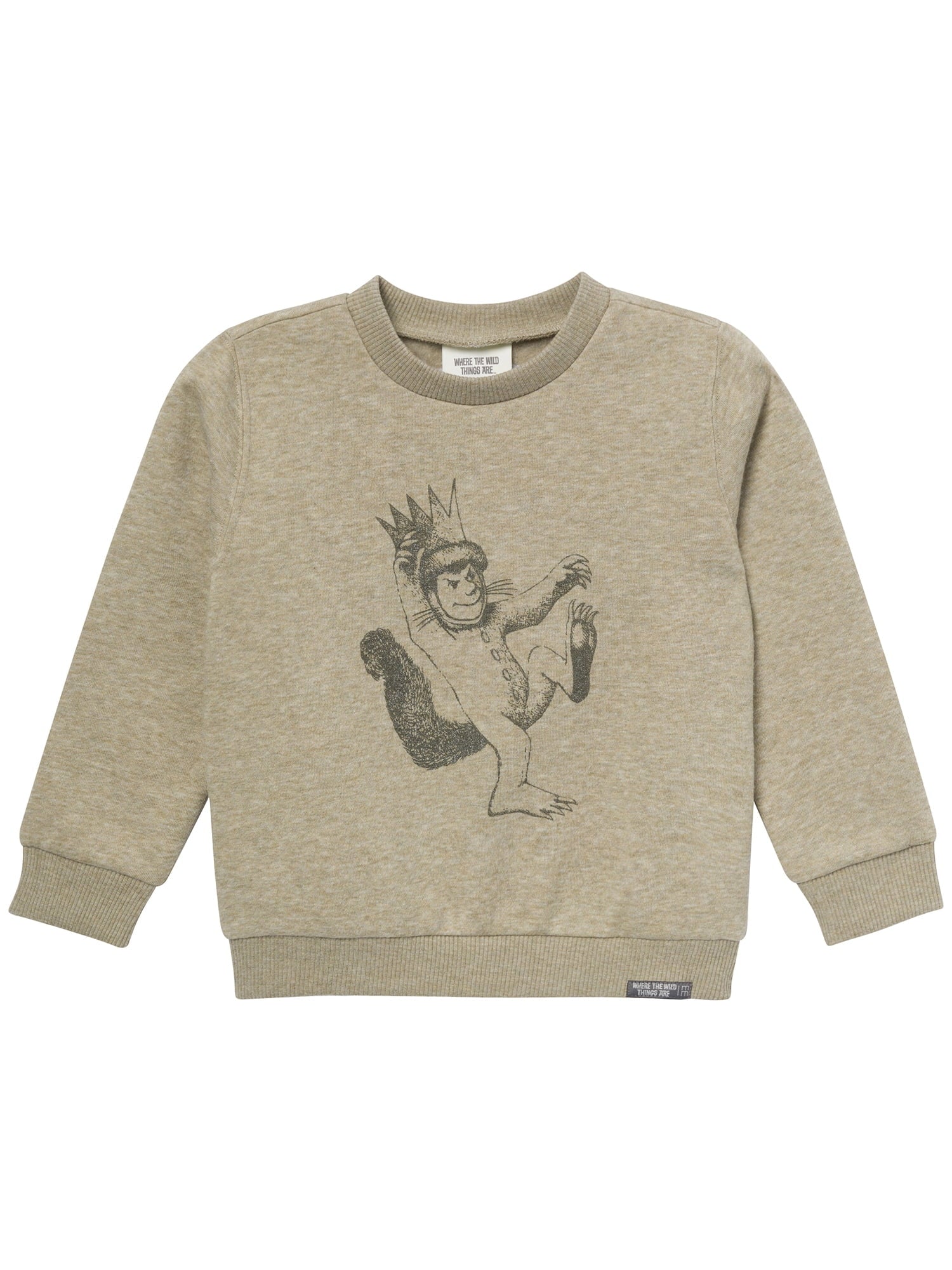 Modern Moments x Where the Wild Things Are Baby and Toddler Neutral Elevated Sweatshirt, Sizes 0/3 Months - 5T