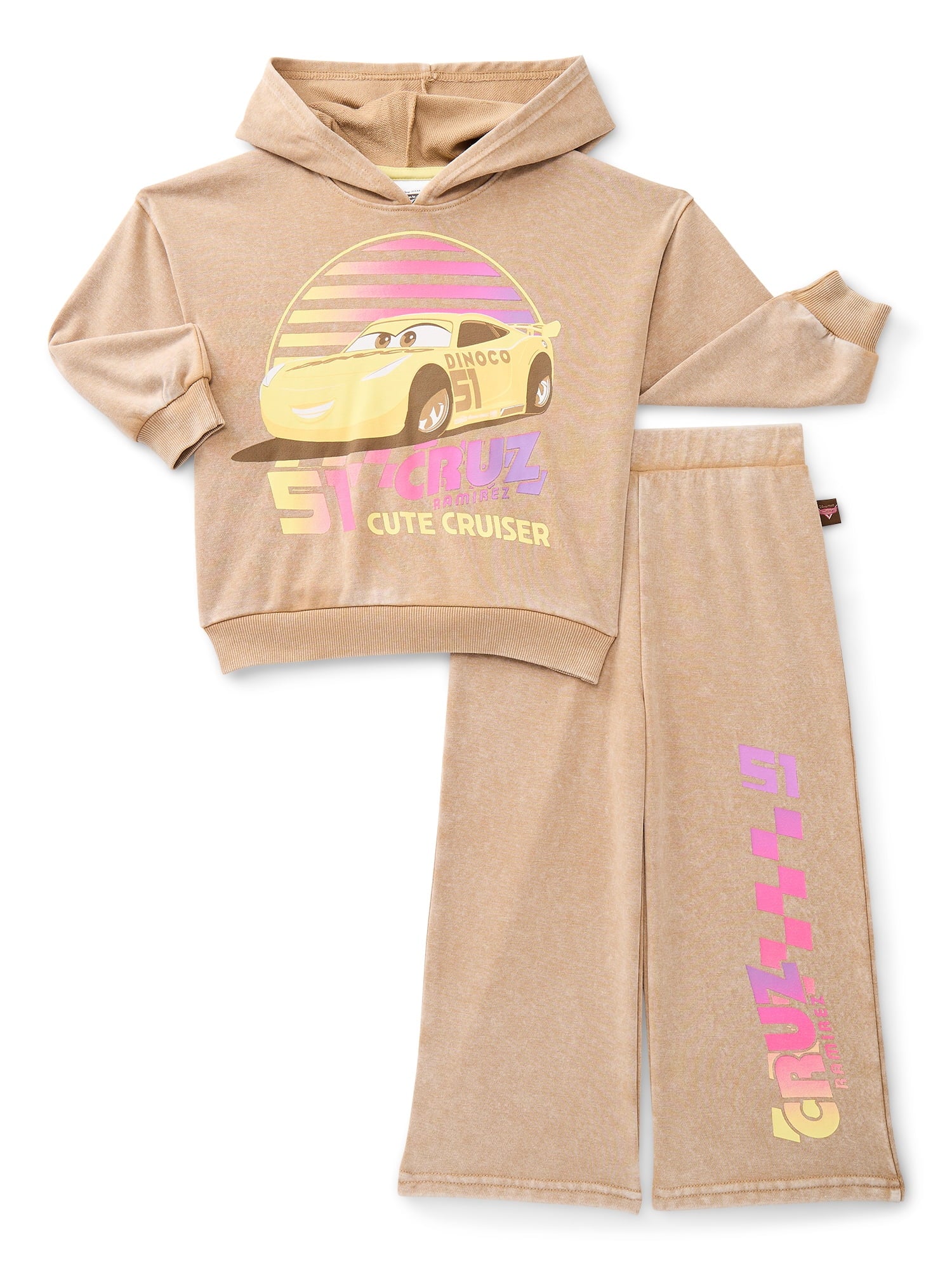 Ford Bronco Toddler Girls Long Sleeve Graphic Hoodie and Matching Sweatpants Set, 2-Piece, Sizes 12M-5T