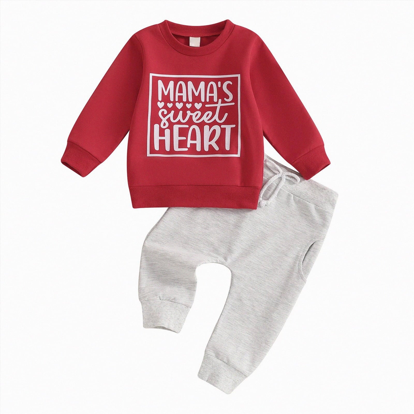 TAmten Baby Boy Clothes 12-18 Months Fall Winter Outfits Letter Crewneck Sweatshirt Casual Pants 2Pcs Clothes Set Fall Outfits Winter Clothes Set(AG,3-6 Months)