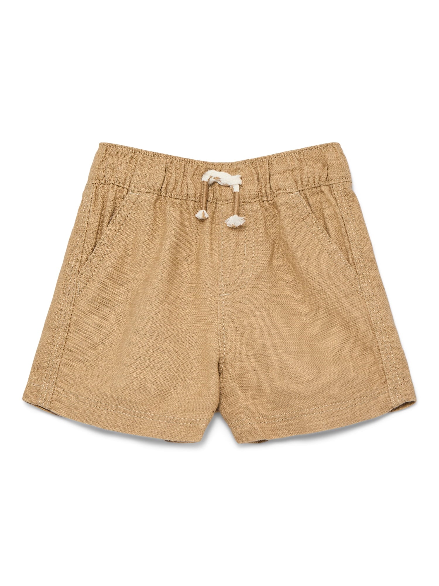 Wonder Nation Baby Boys Cotton Twill Drawstring Shorts, Sizes 0M-24M