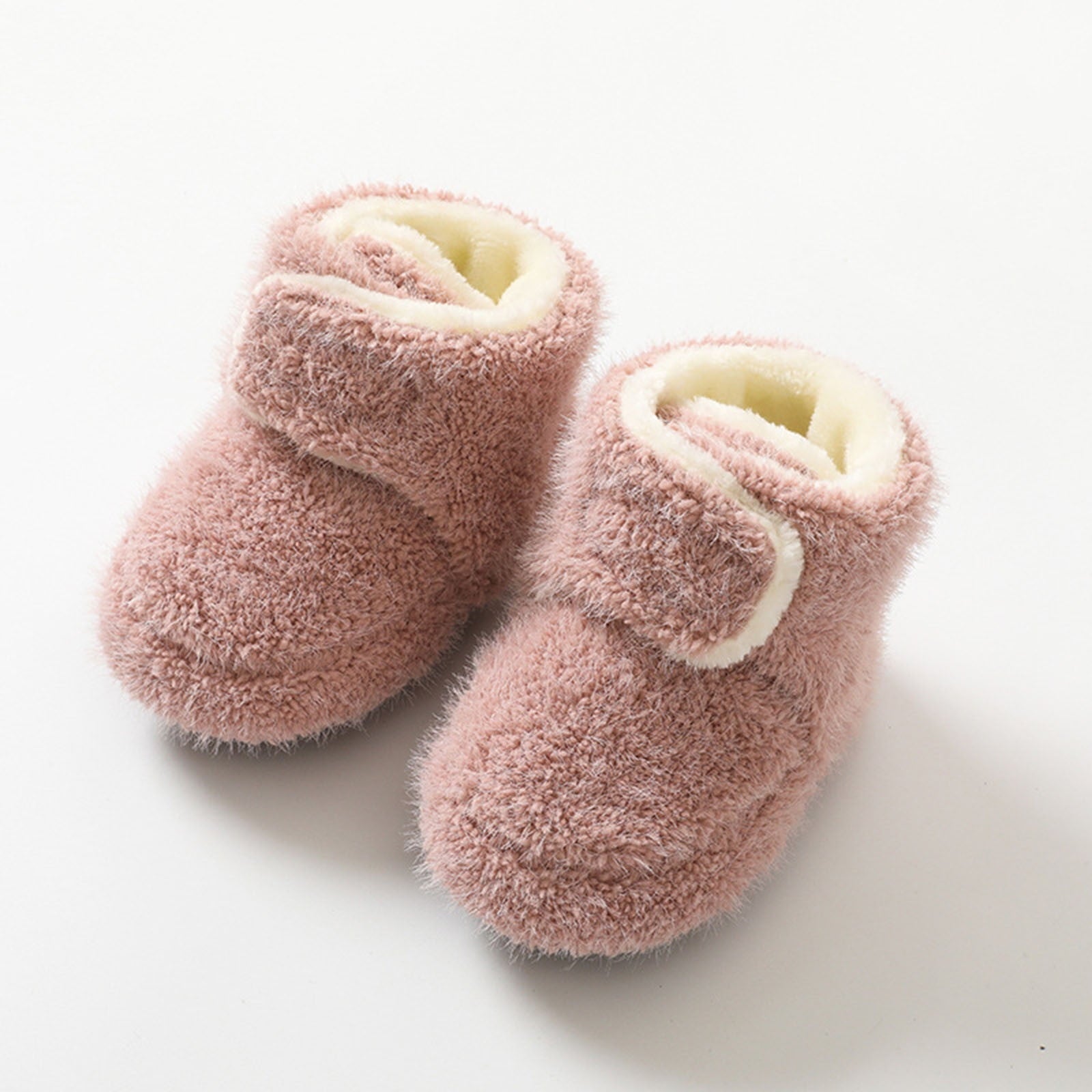 FAIWAD Baby Infants Girls Boys Fleece Warm Sock Shoes Toddlers Solid Color Winter House Slipper Shoes