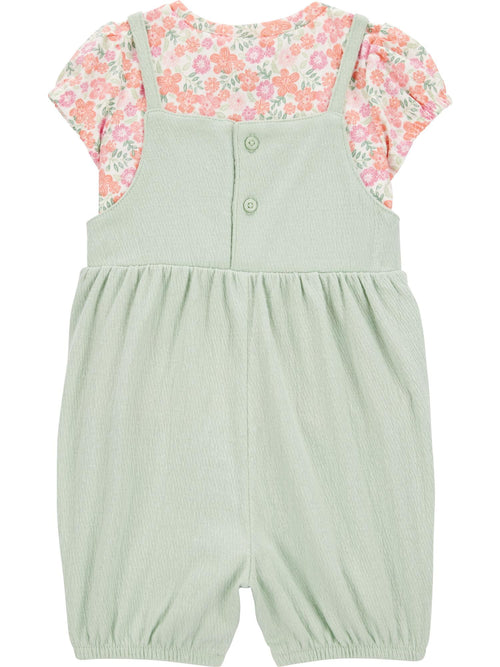 Carter's Child of Mine Baby Girl Romper, 2-Piece, Sizes 0/3-24 Months